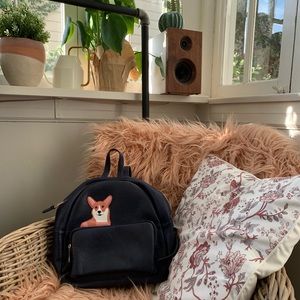 Corgi navy backpack bag